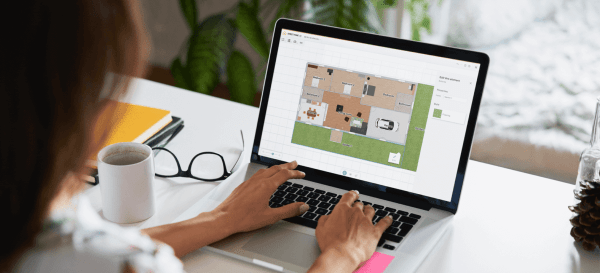 Plan de maison 2D généré avec le planner 3D gratuit HomeByMe