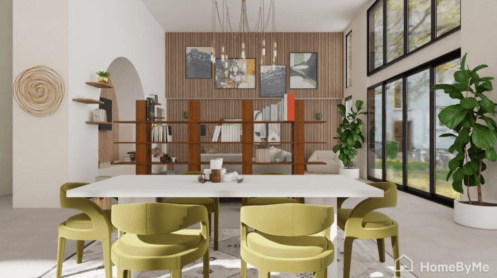 Délimitez les pièces avec des étagères