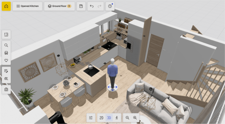 Home remodel and DIY project on the planner Homebyme