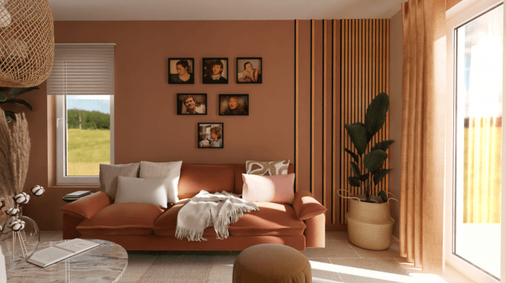 Wall of color to make a design pop