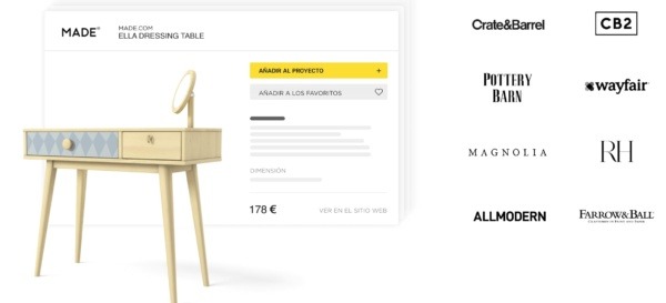 Amuebla tu proyecto con marcas reales