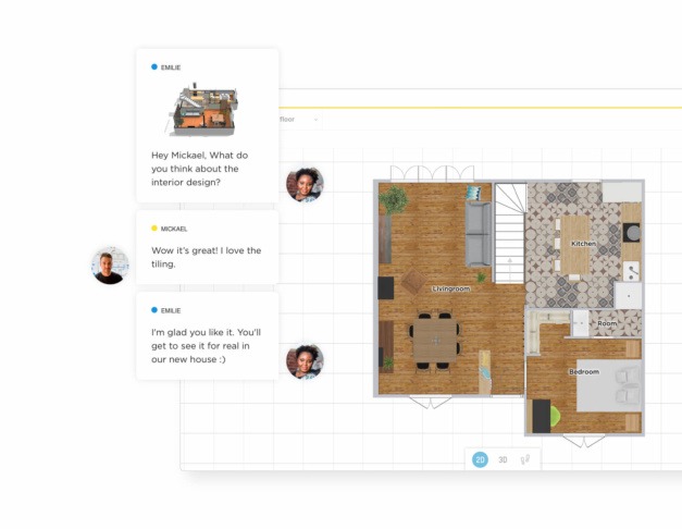 Online Tools for Planning A Space in 3D
