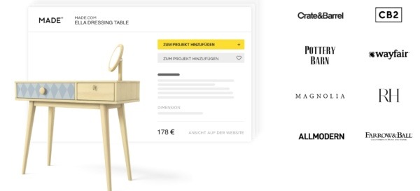 Richten Sie Ihr Interieur mit realen Marken ein