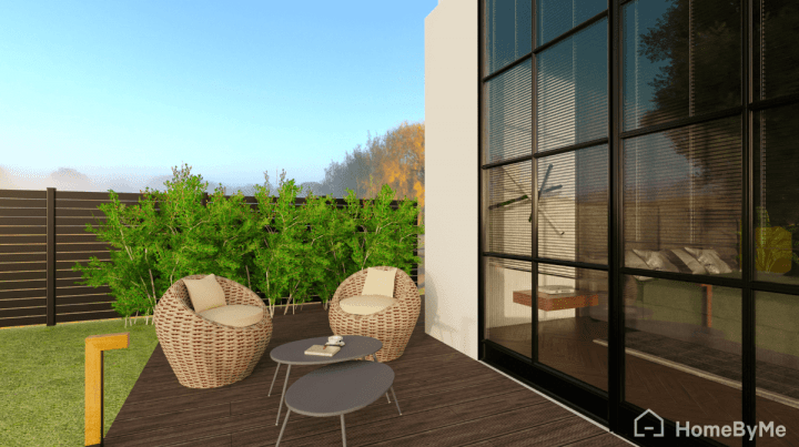 Petite terrasse d'extérieur