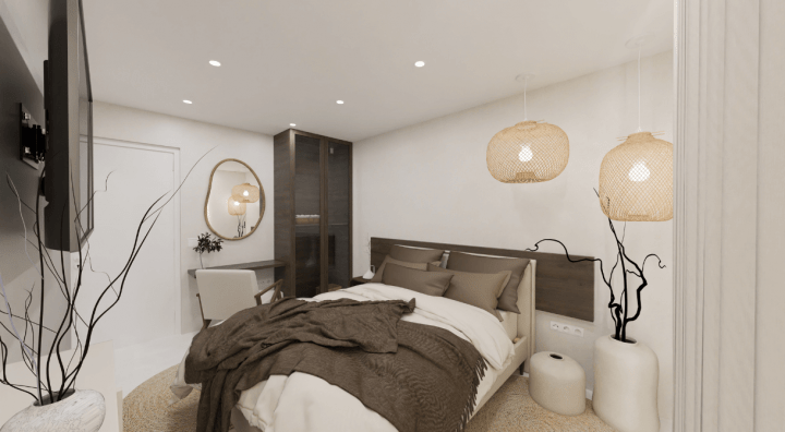 Idée de décoration pour une chambre moderne
