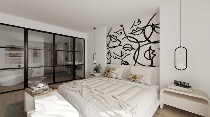 Modern bedroom decor