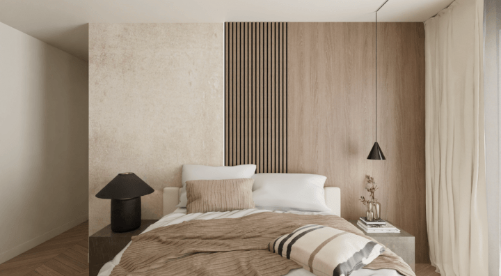 Japandi bedroom style