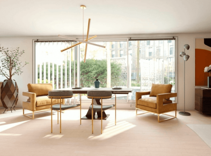 Mid-century modern dining room