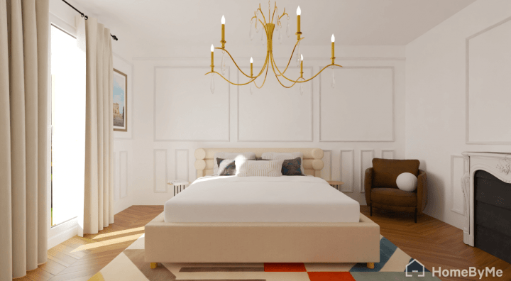 Modern-glamor bedroom style