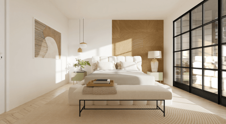 Scandinavian bedrooms style