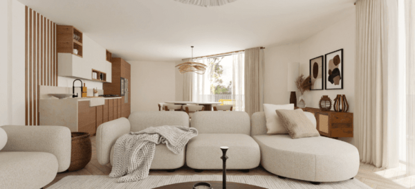 Small budget modern living room