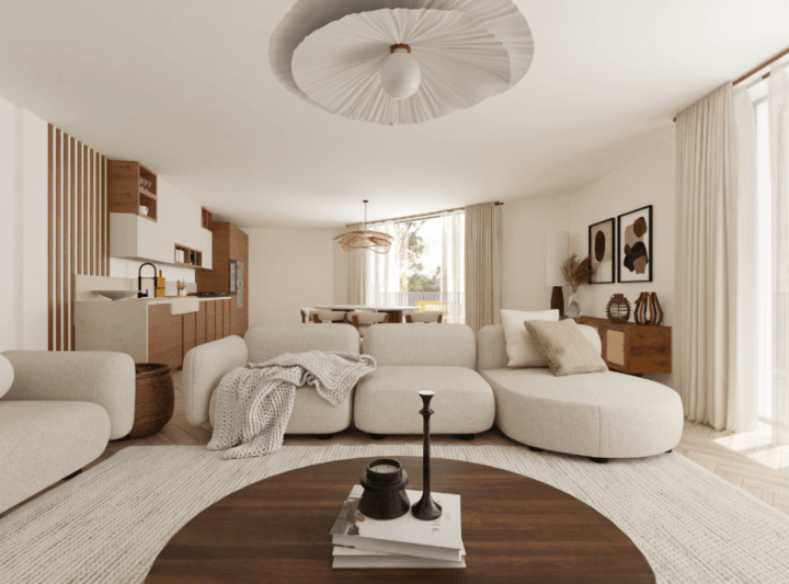 Small budget modern living room