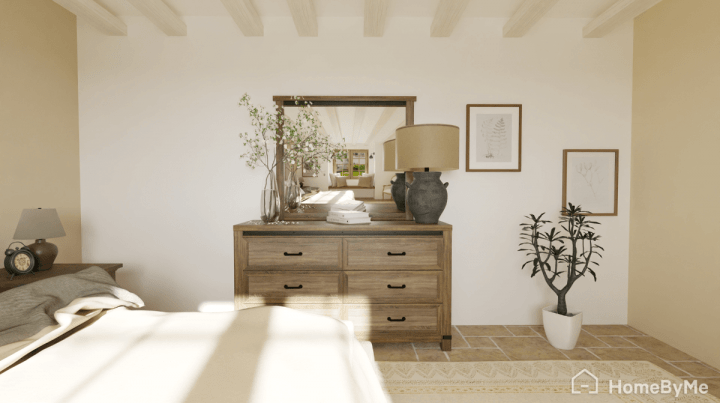 Détails d'un design d'intérieur de style rustique