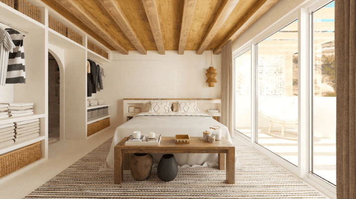 Farmhouse bedroom image created with homebyme 3D planner