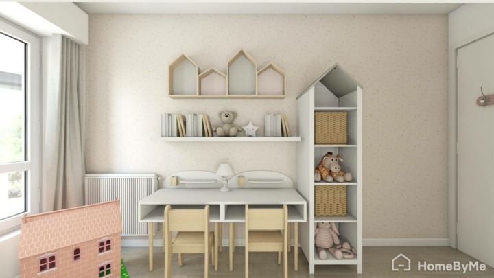 Kids room with double desk