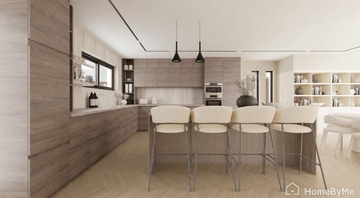 Drawing of kitchen layout