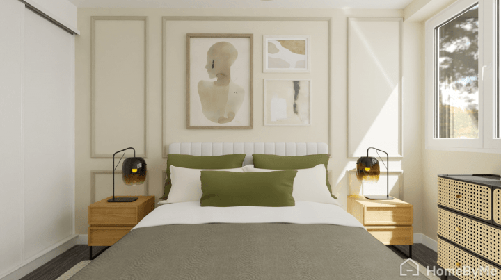 Rendu réaliste d'une chambre 3D via un software