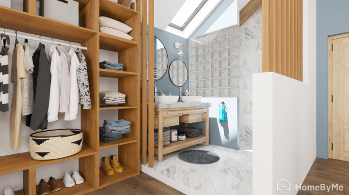 Bathroom for a barndominium