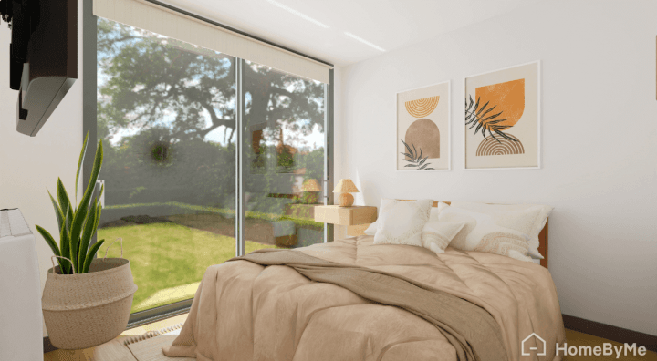 3D plan of bedroom
