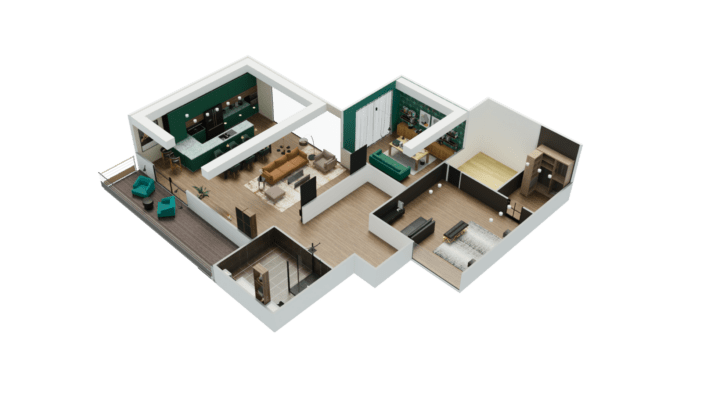 40 Awesome 3D House Floor Plan Design Ideas | Engineering Discoveries