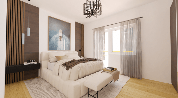 3D plan of bedroom