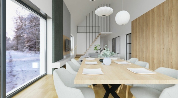 Dining room of a mountain house