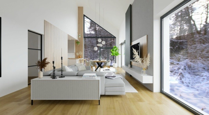 Living room of a mountain house