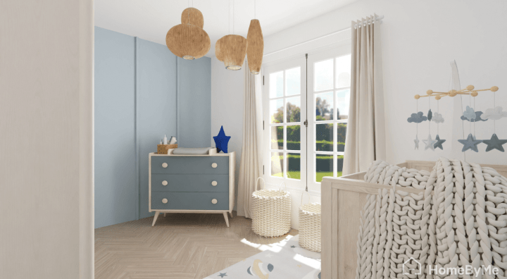 Bedroom for kids with space decor