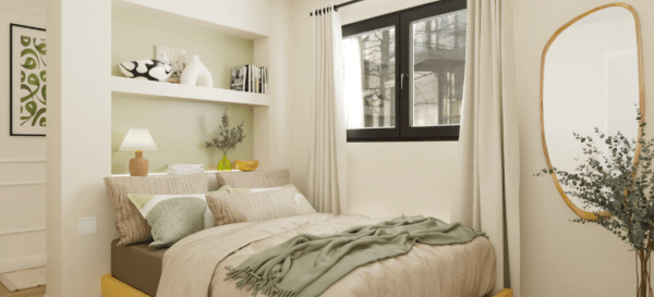 Master bedroom 3D floor plan