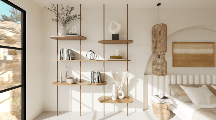 Master bedroom artisanal decor