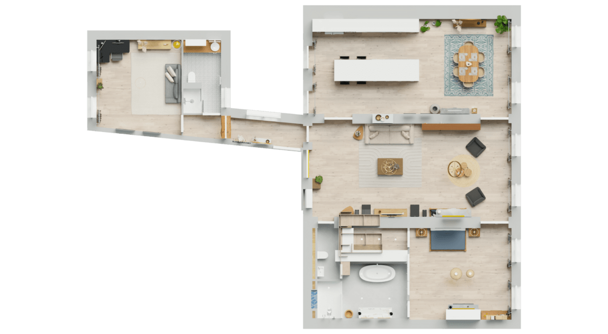 How to Arrange a Dining Room Using a 3D Home Designer HomeByMe