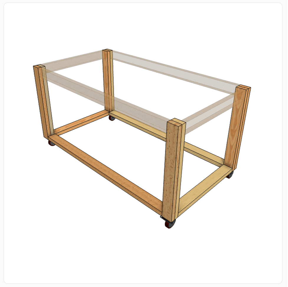 DIY Plans to build a workbench with drawers using MakeByMe