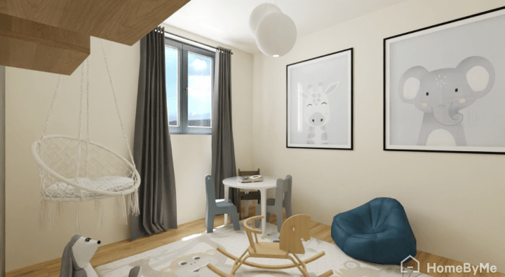 Kids room 3D view