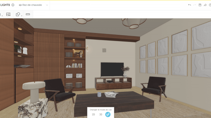 Viewpoint of a basement floor plan