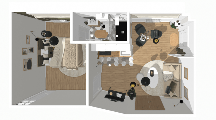 1 bedroom house plan