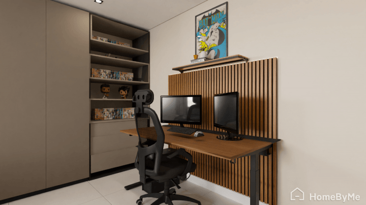 Design of a simple gaming set up for a parental bedroom