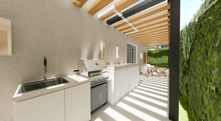 Kitchen plan outdoor layout