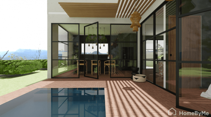 Kitchen outdoor plan