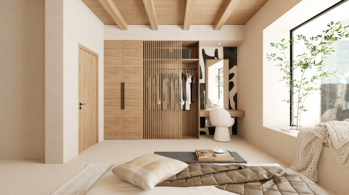 Drawing of a 3D home floor plan with HomebyMe