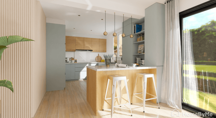 Aménager facilement une cuisine en U avec HomeByMe