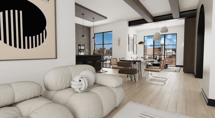 Appartement de style contemporain