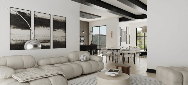 Salon de style contemporain