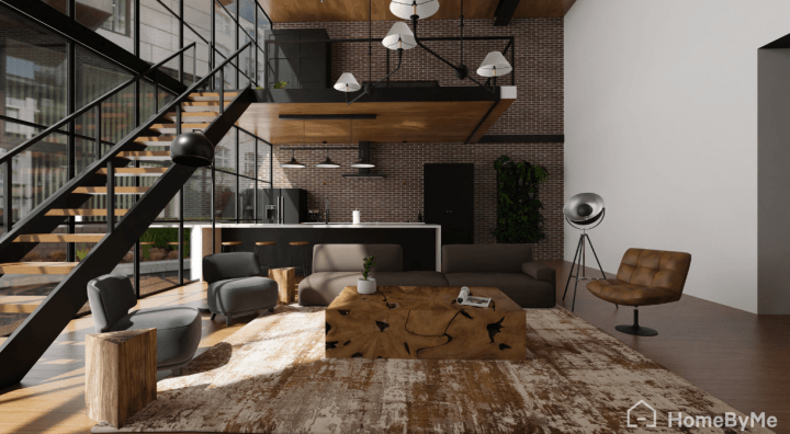 Loft de style industriel