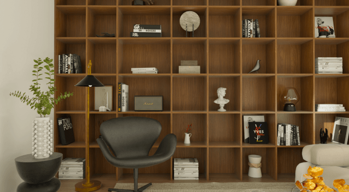 Trendy detailled living room