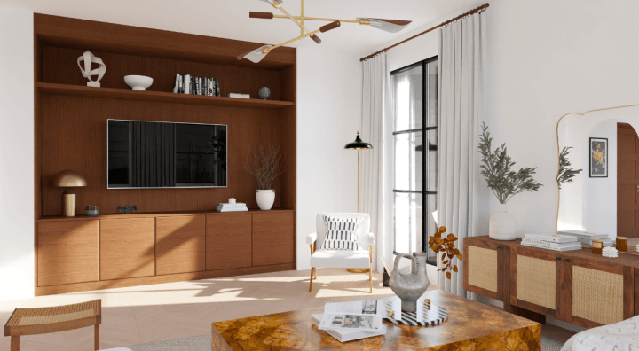 Decor trend for a designer living room