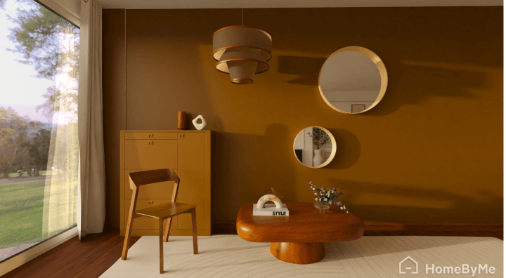 Design Mocha Mousse living room