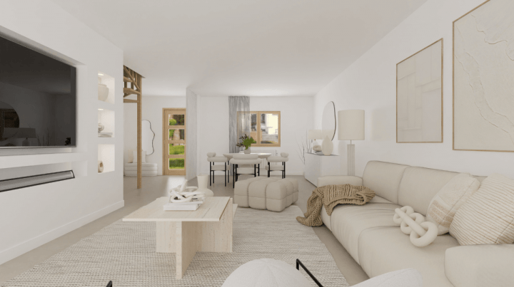 Modern style interior design living room