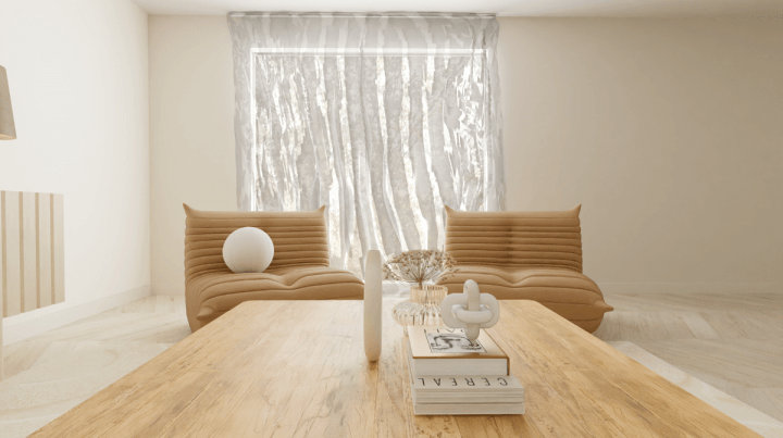 Trendy design room for a modern interior