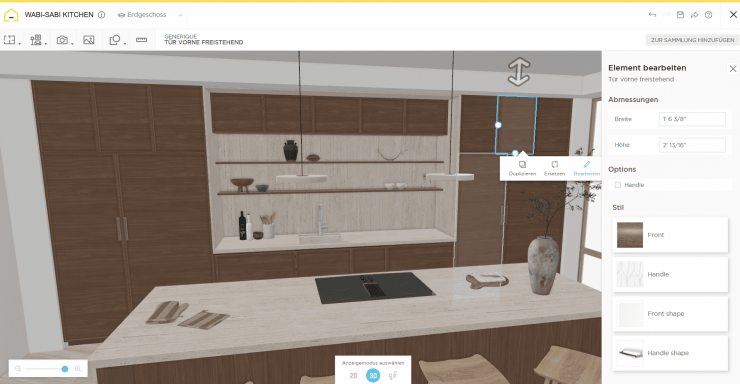 3D-Küchenplan – Küche planen und Küchenplan erstellen online mit dem kostenlosen 3D-Küchenplaner von HomeByMe (Küchendesign, Küchenplanung Software)