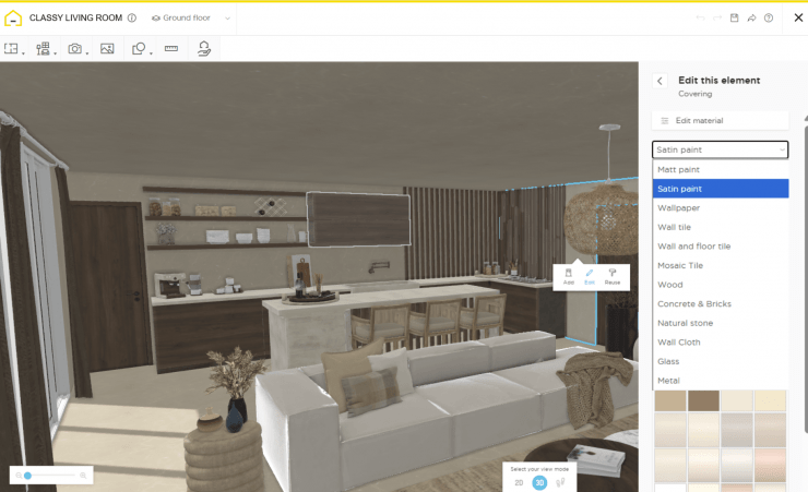 Realistic image cover for the LP SEO generated with Homebyme planner